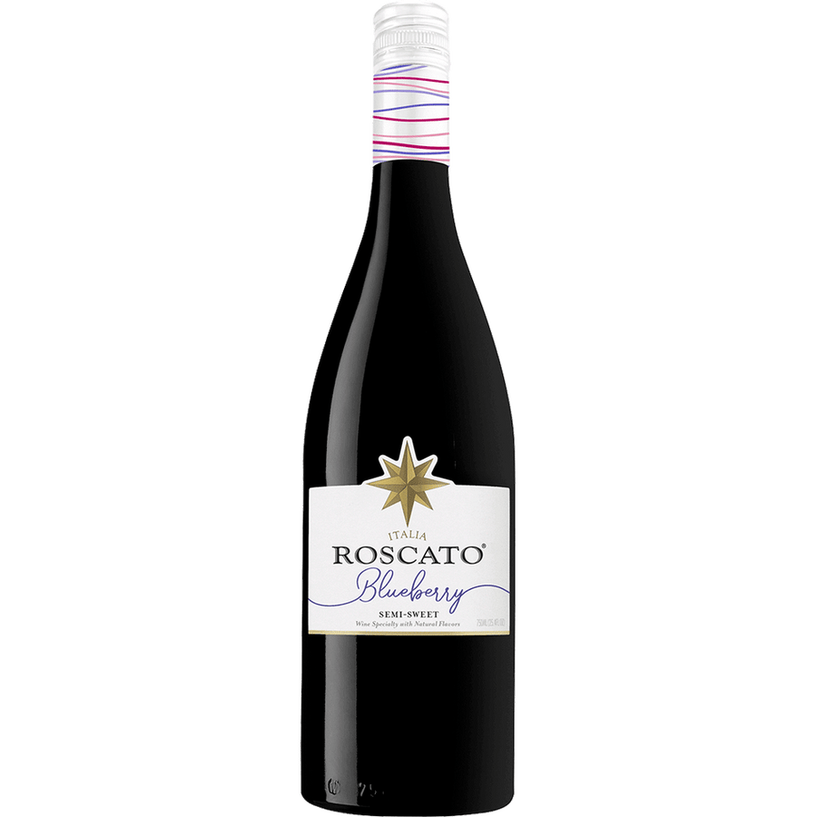 Roscato Blueberry 750ML Front Bottle Label