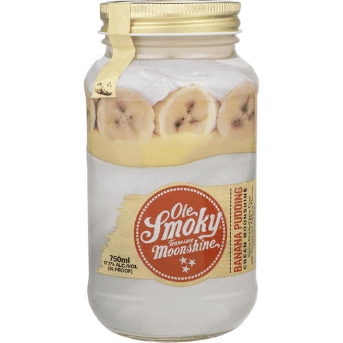 Ole Smoky Banana Pudding Cream Moonshine 750ML Front Bottle Label