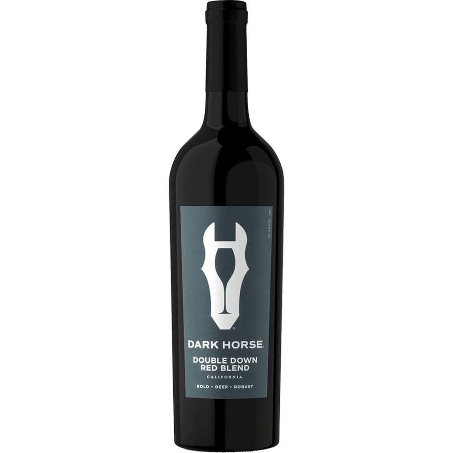 Dark Horse Double Down Red Blend 750ML Front Bottle Label