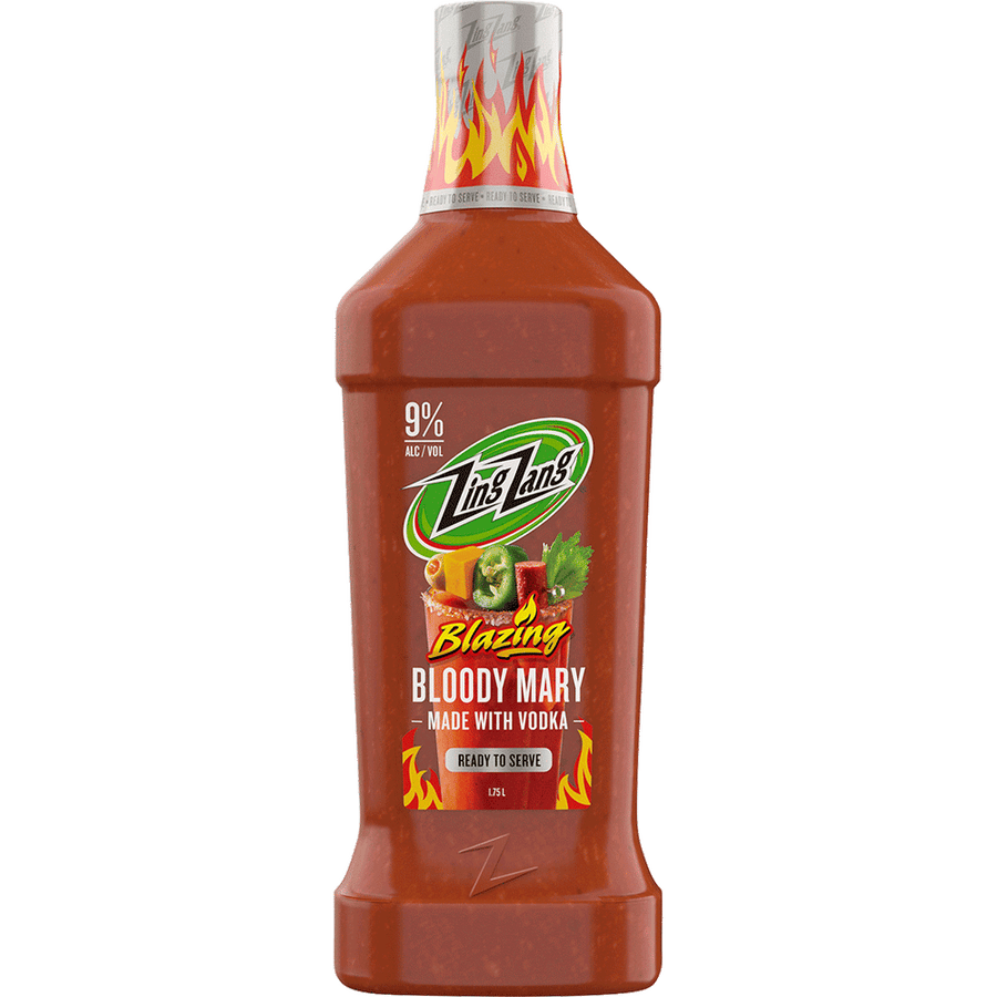 Zing Zang Bloody Mary 9% 1.75L Front Bottle Label