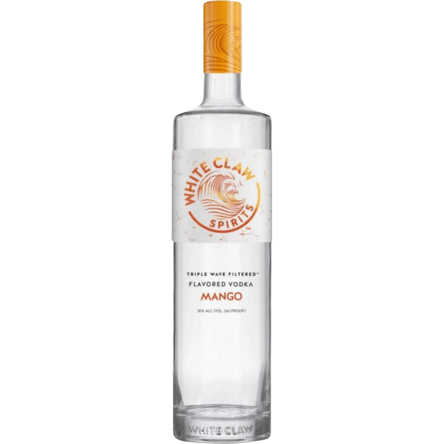 White Claw Spirits Mango Flavored Vodka 750ML Front Bottle Label