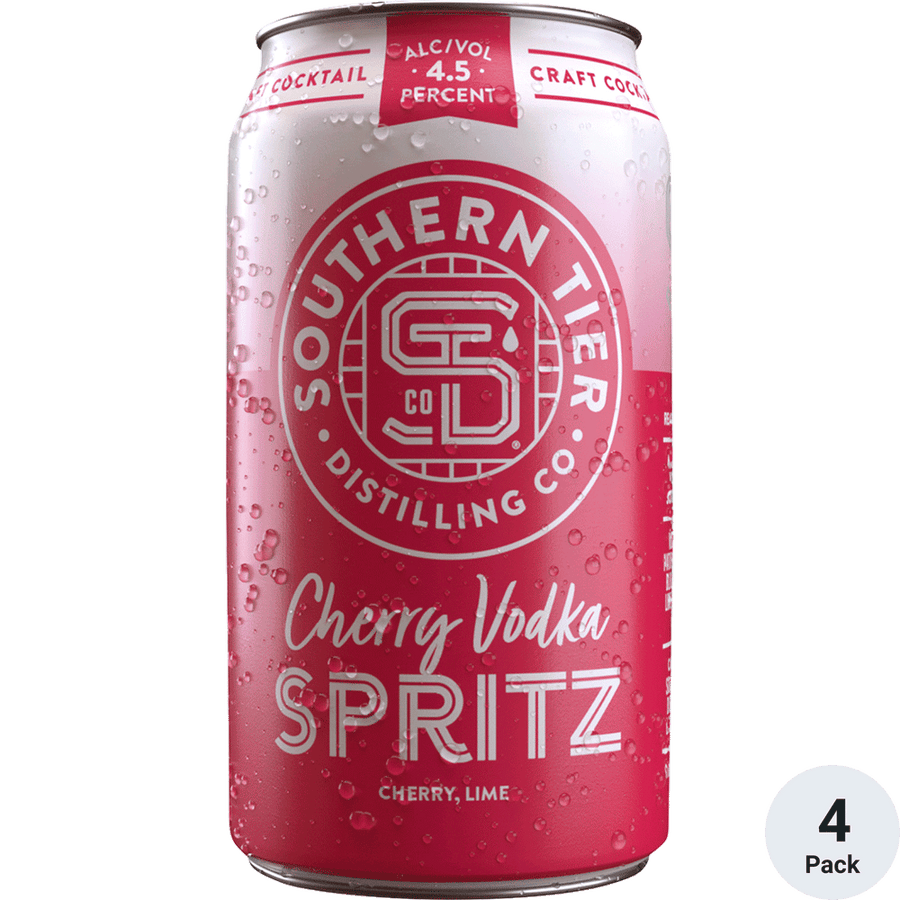 Southern Tier Cherry Vodka Spritz 4pk-12oz Cans Front Bottle Label