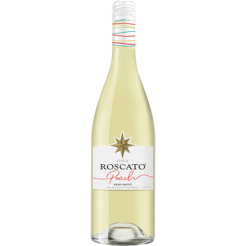 Roscato Peach 750ML Front Bottle Label