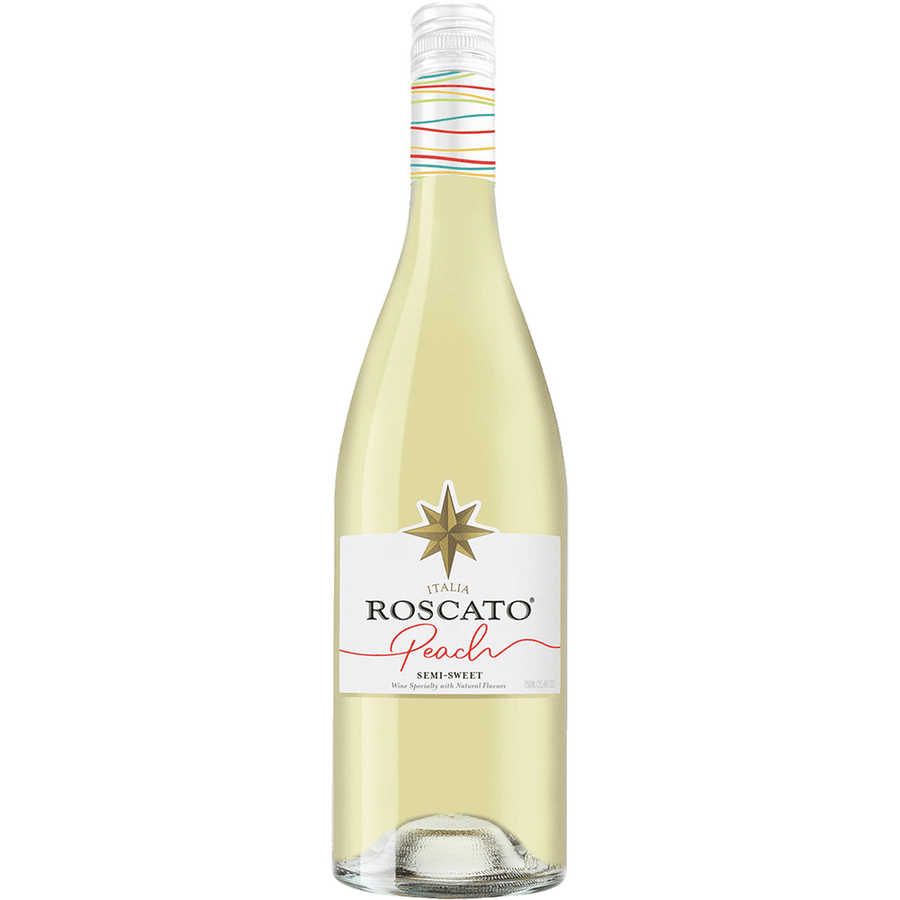 Roscato Peach 750ML Front Bottle Label