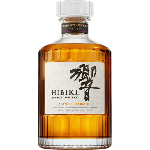 Hibiki Japanese Harmony Whiskey 750ML Front Bottle Label