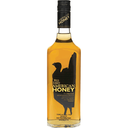 Wild Turkey American Honey Liqueur 750ML Front Bottle Label