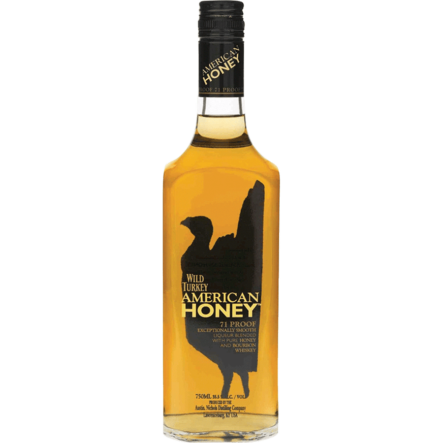 Wild Turkey American Honey Liqueur 750ML Front Bottle Label