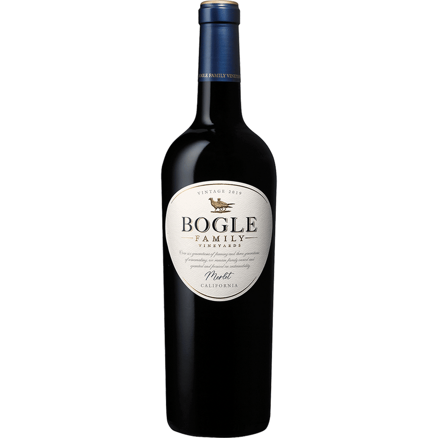 Bogle Vineyards Merlot 750ML Front Bottle Label