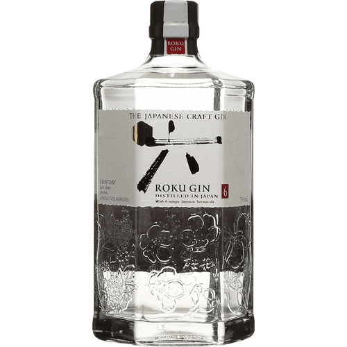 Roku Japanese Gin 750ML Front Bottle Label