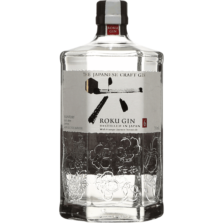 Roku Japanese Gin 750ML Front Bottle Label