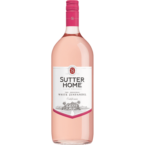 Sutter Home White Zinfandel 187ML Front Bottle Label