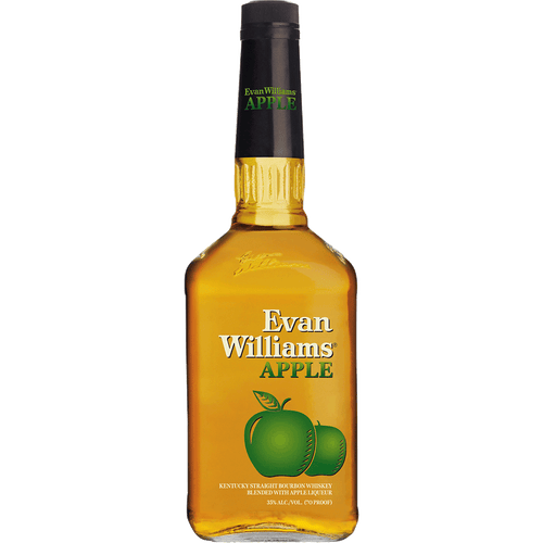 Evan Williams Apple Liqueur 750ML Front Bottle Label