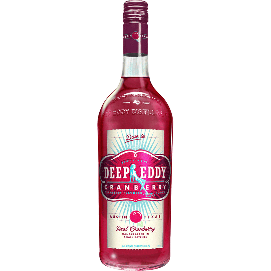 Deep Eddy Cranberry Vodka 1L Front Bottle Label