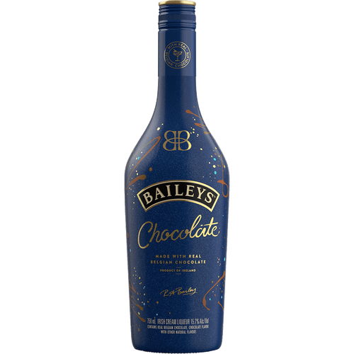 Baileys Chocolate Liqueur 750ML Front Bottle Label