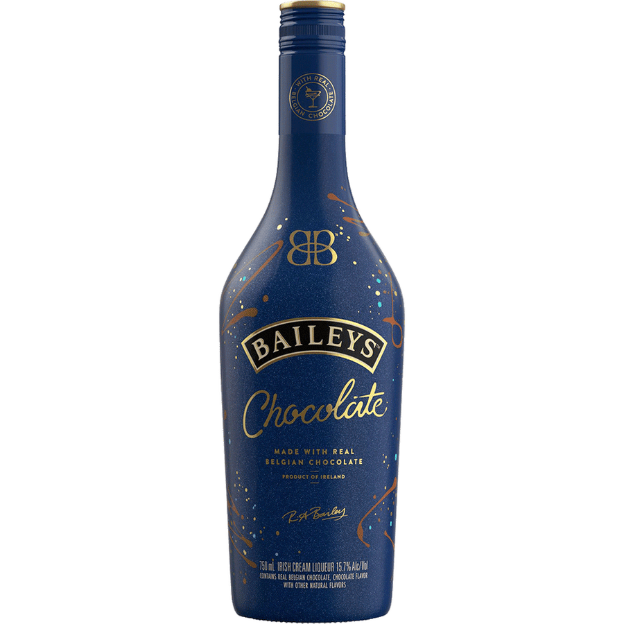 Baileys Chocolate Liqueur 750ML Front Bottle Label