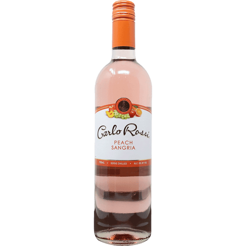 Carlo Rossi Peach Sangria 750ML Front Bottle Label