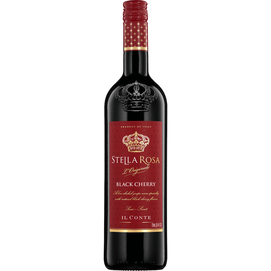 Stella Rosa Black Cherry 750ML Front Bottle Label