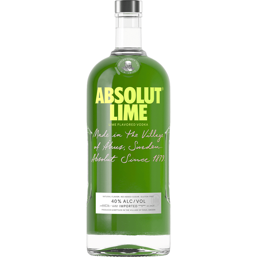 Absolut Lime 50ML Front Bottle Label