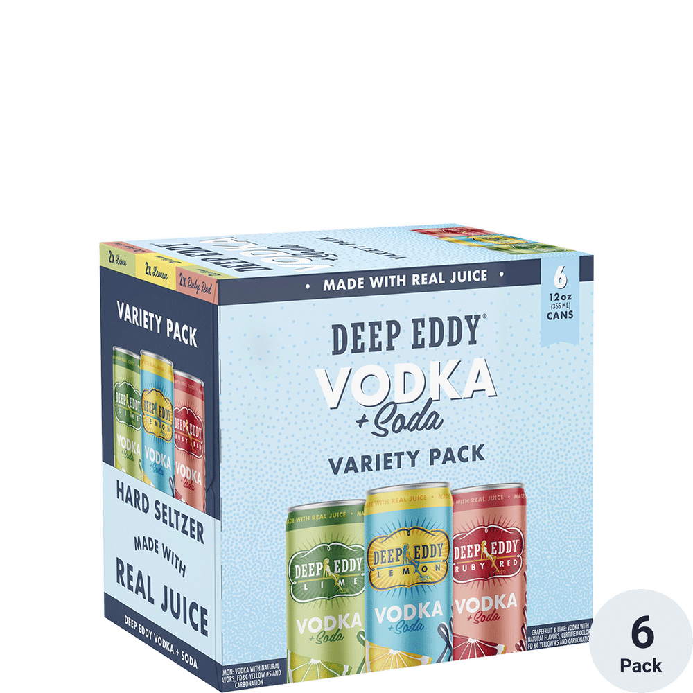 Deep Eddy Vodka + Soda Variety Pack