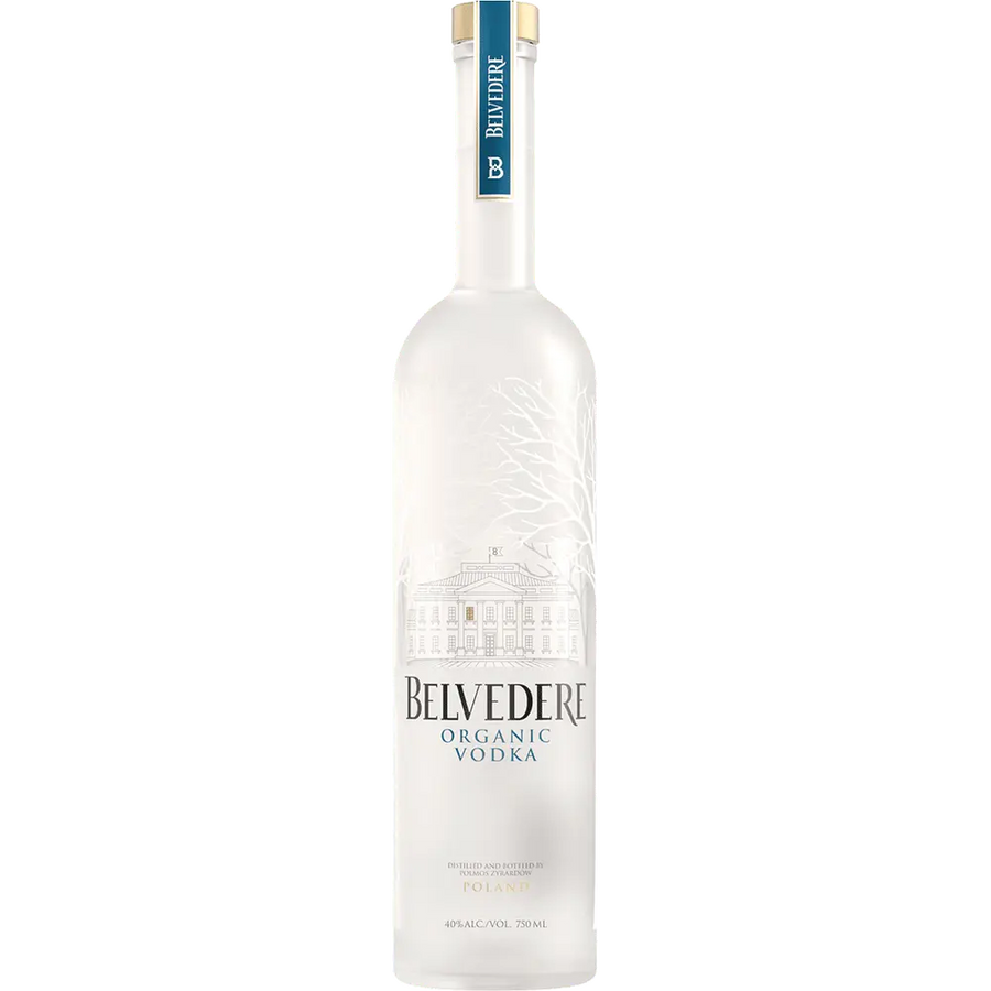 Belvedere Organic Vodka 375ML Front Bottle Label