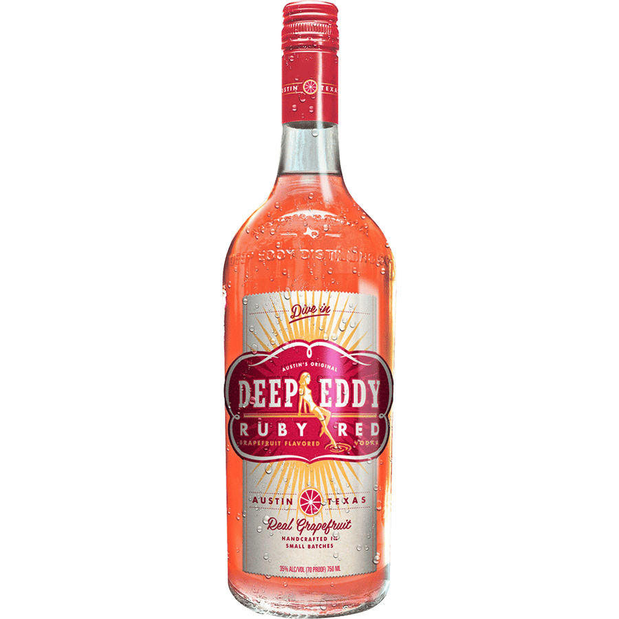 Deep Eddy Ruby Red Vodka 1.75L Front Bottle Label