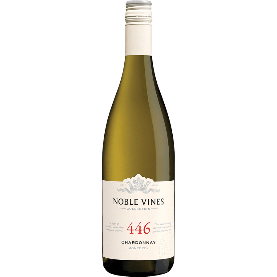 Noble Vines Chardonnay 446 Monterey 750ML Front Bottle Label