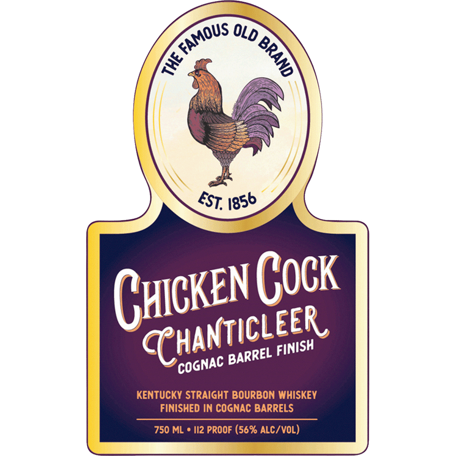 Chicken Cock Chanticleer Bourbon 750ML Front Bottle Label