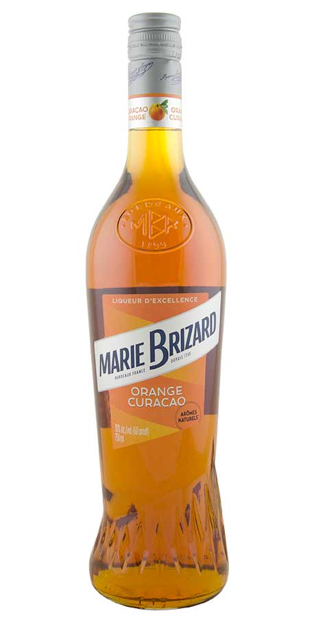 Marie Brizard Curacao Orange 750ML Front Bottle Label