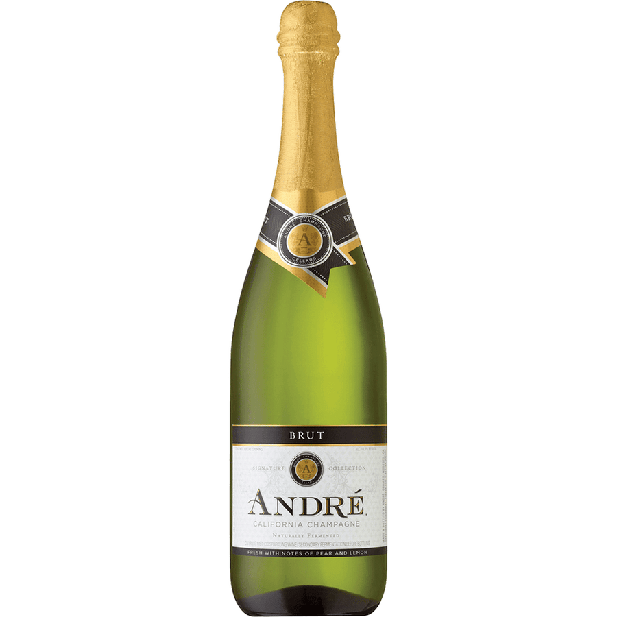 Andre California Brut 750ML Front Bottle Label