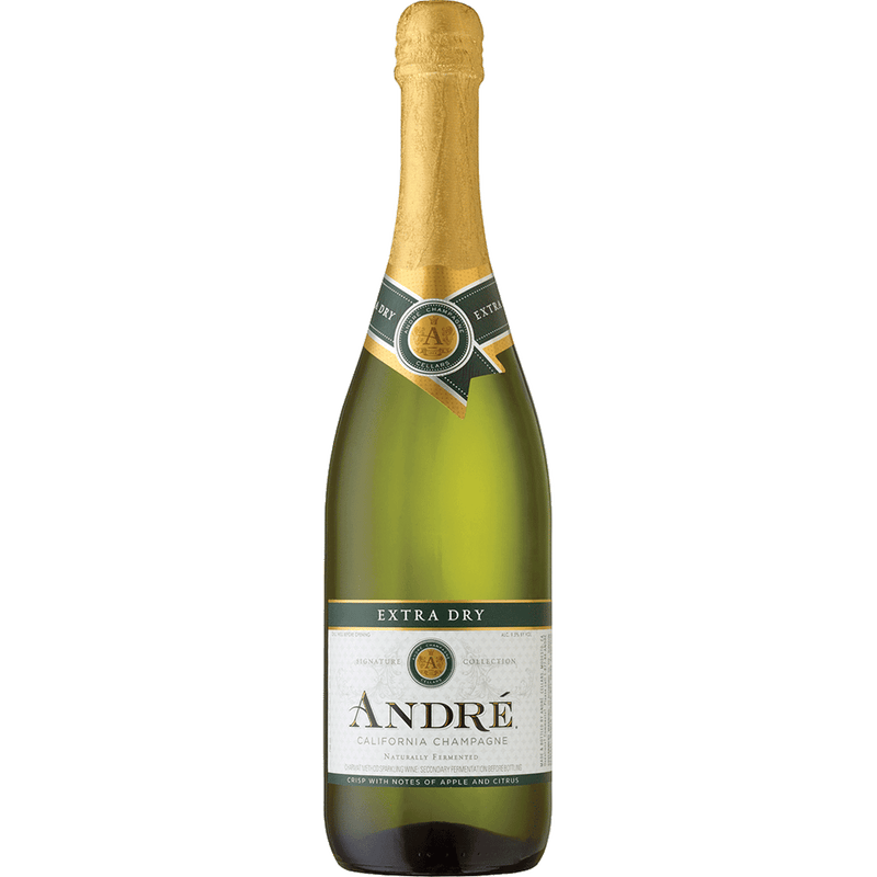 Andre California Extra Dry 750ML Front Bottle Label