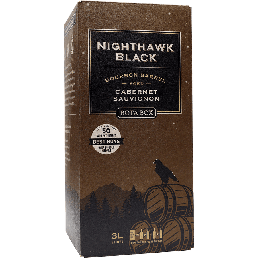 Bota Box Nighthawk Bourbon Barrel Cabernet Sauvignon 3L Front Bottle Label