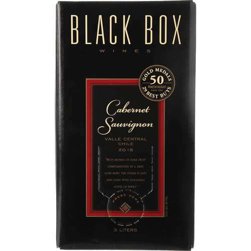 Black Box Cabernet Sauvignon Chile 500ML Front Bottle Label