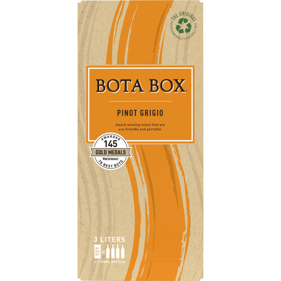Bota Box Pinot Grigio 500ML Front Bottle Label