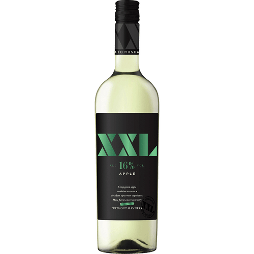 XXL Moscato Apple 750ML Front Bottle Label