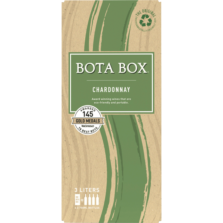 Bota Box Chardonnay 500ML Front Bottle Label
