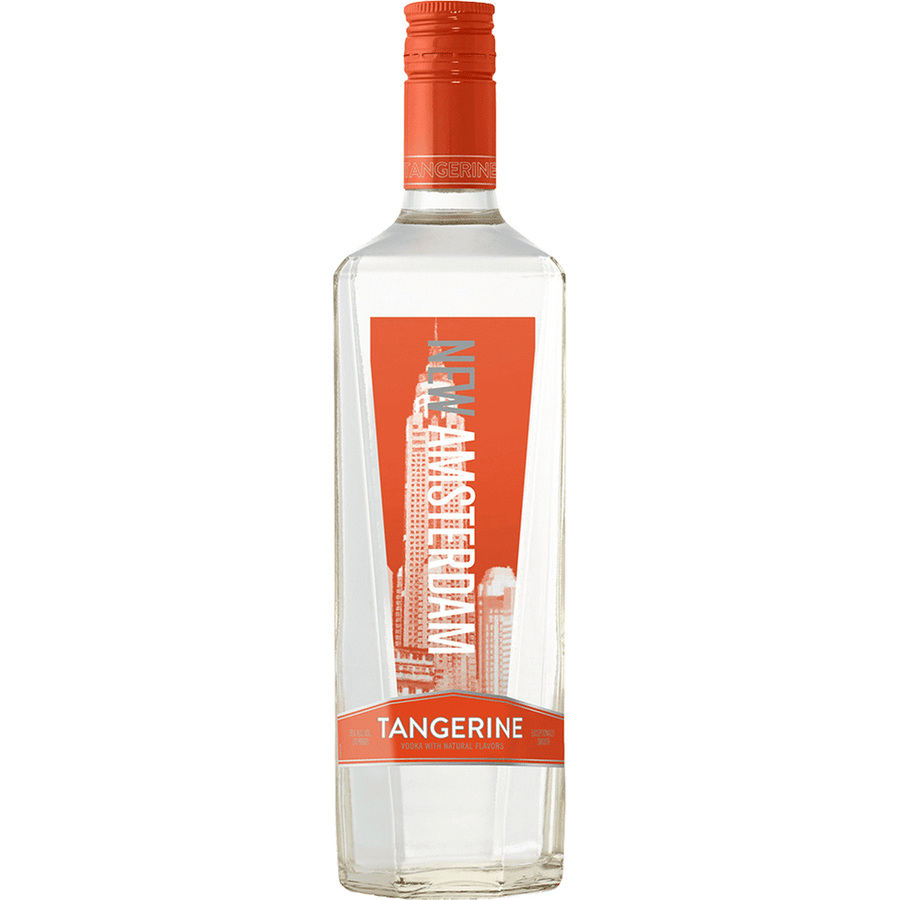 New Amsterdam Tangerine Flavored Vodka 1.75L Front Bottle Label