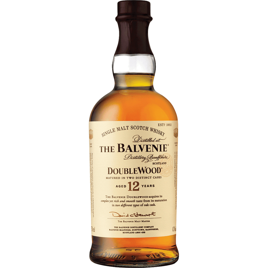 The Balvenie DoubleWood 12Yrs Single Malt 750ML Front Bottle Label