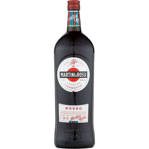Martini & Rossi Vermouth Rosso 1L Front Bottle Label