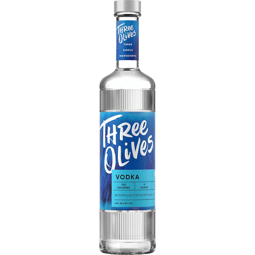 Three Olives Naked Vodka 1.75L Front Bottle Label