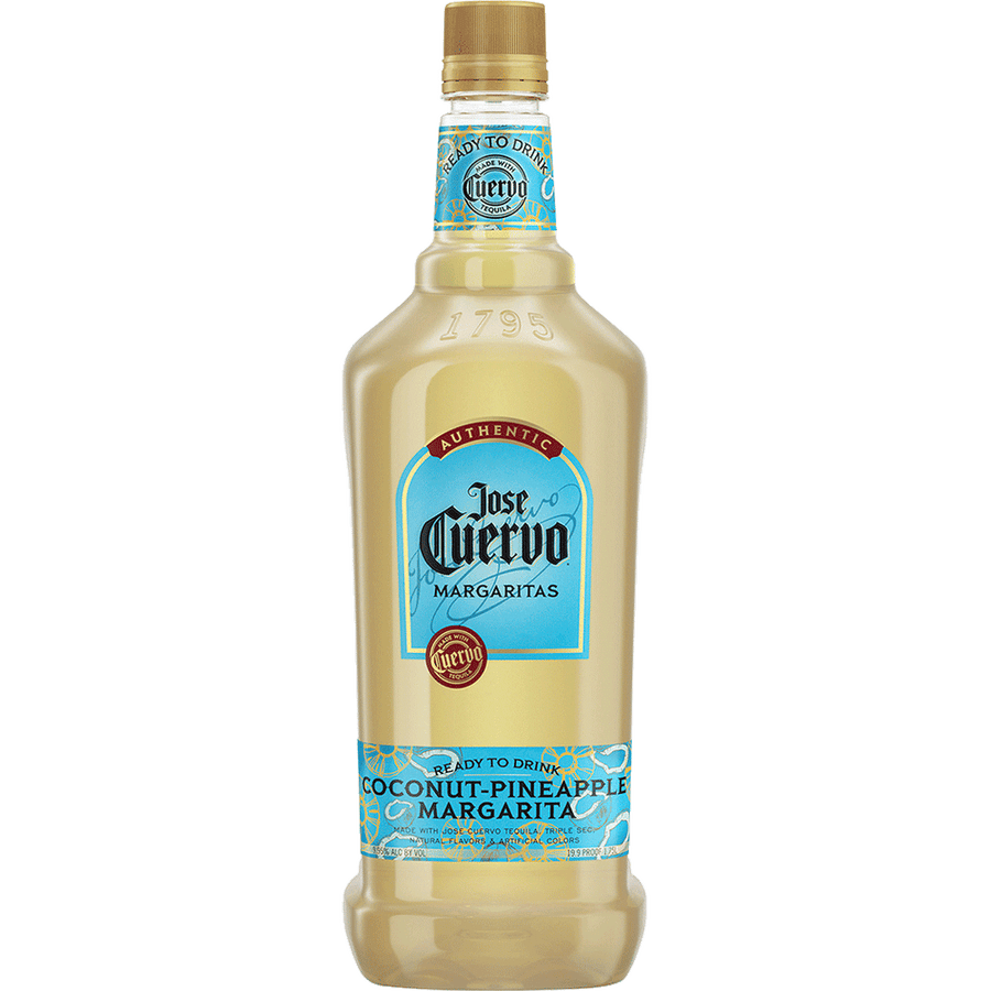 Jose Cuervo Coconut Pineapple Margarita 1.75L Front Bottle Label