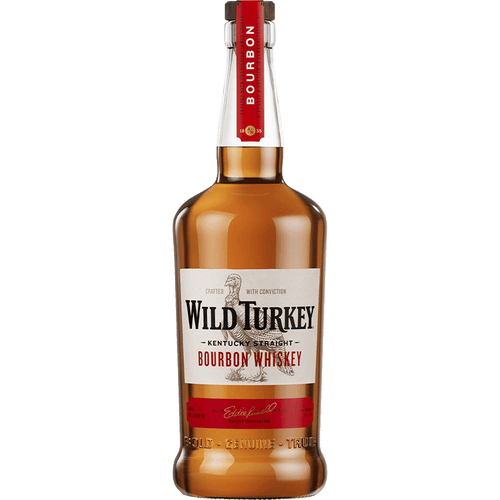Wild Turkey Bourbon 81 1L Front Bottle Label