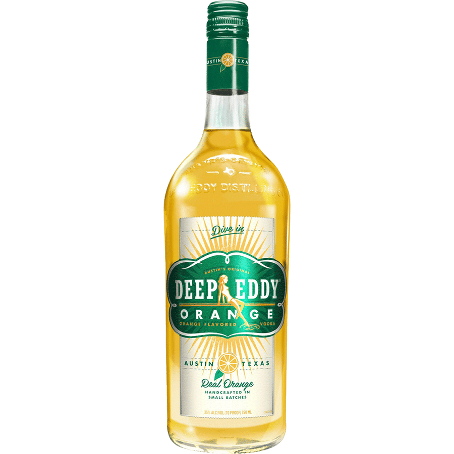 Deep Eddy Orange Vodka 1L Front Bottle Label
