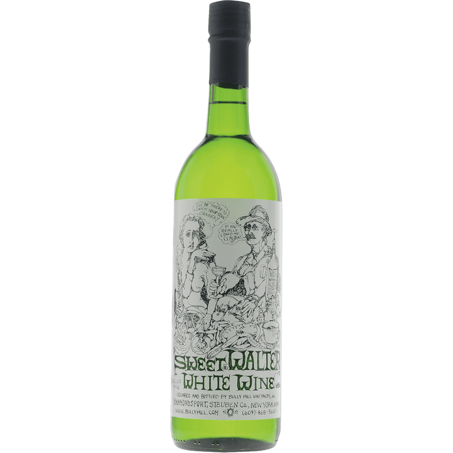 Bully Hill White Sweet Walters 750ML Front Bottle Label