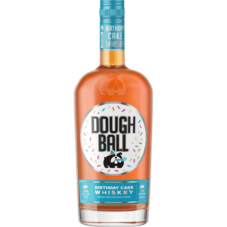 Dough Ball Birthday Cake Whiskey 750ML Front Bottle Label