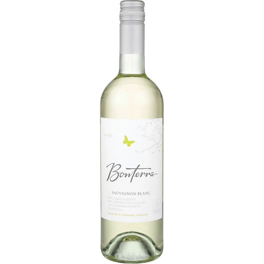 Bonterra Sauvignon Blanc 750ML Front Bottle Label