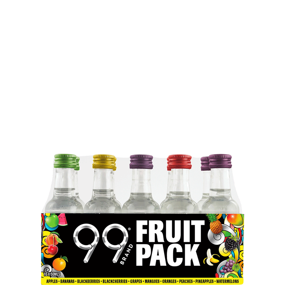 99 Brand 10 Flavors Schnapps Rainbow Pack