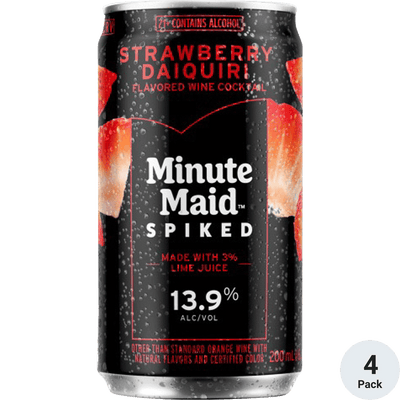 Minute Maid Spiked Strawberry Daiquiri - Ready-to-Drink Cocktail bottle available at Buffalo House Liquor & Wines
