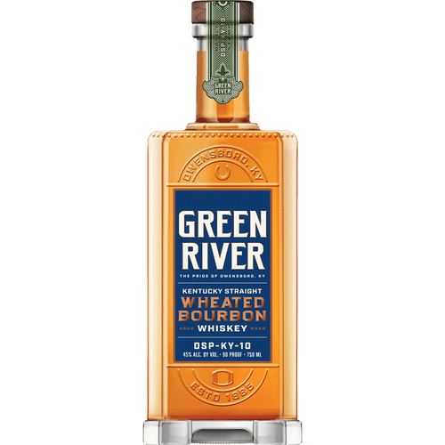 Green River Straight Wheated 750ML Front Bottle Label