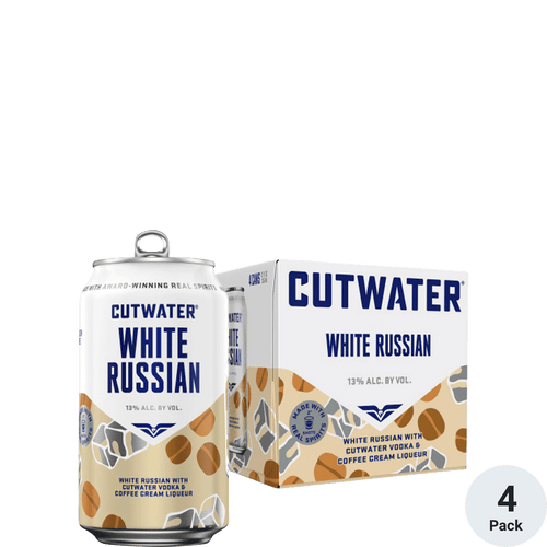 Cutwater White Russian 4pk-12oz Cans Front Bottle Label