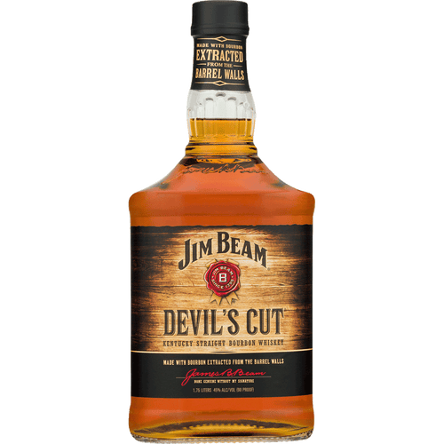Jim Beam Devil's Cut Bourbon Whiskey 50ML Front Bottle Label